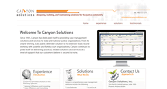 Desktop Screenshot of canyonsolutions.com